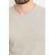 Grey Color Crew Neck Design Casual Men's Cotton T Shirt