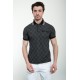 Black Color Figured Design Casual Men's Tshirt