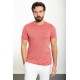 Tile Color Dobby Design Casual Cotton Men's Tshirt