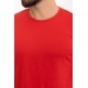 Red Color Crew Neck Design Classic Men's Tshirt