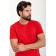 Red Color Crew Neck Design Classic Men's Tshirt
