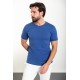 Sax Color Crew Neck Design Classic Men's Tshirt