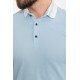 Blue Color Shirt Collar Design Casual Cotton Men's Polo Tshirt