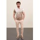 Brown Color Digital Printed Design Casual Men's Tshirt