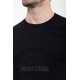 Black Color Digital Printing Design Casual Men's Tshirt