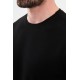 Black Color Casual Crew Neck Men's Sweatshirt