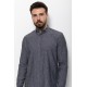 Anthracite Color Casual Linen Men's Shirt