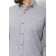Grey Color Casual Linen Men's Shirt