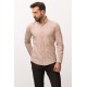 Beige Cotton Fabric With Dobby Design Casual Mens Shirt