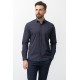 Dark Blue And Camel Colours Combination Cotton And Elastane Fabrics Concealed Button Detailed Casual Mens Shirt