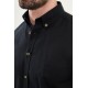 Black Color Short Sleeve Linen Shirt