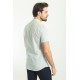 Ecru And Blue Color Striped Design Casual Cotton Shirt