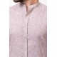 Brown Color Casual Men's Linen Shirt