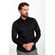Black Color Classic Men's Cotton Shirt
