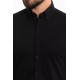 Black Color Classic Cotton Men's Shirt