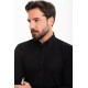 Black Color Classic Cotton Men's Shirt