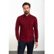 Claret Red Color Classic Cotton Men's Shirt