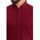 Claret Red Color Classic Cotton Men's Shirt