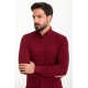 Claret Red Color Classic Cotton Men's Shirt