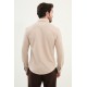 Beige Color Classic Men's Cotton Shirt