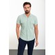 Unripe Almond Color Flap Pocket Design Casual Short Sleeved Men's Shirt
