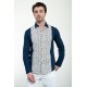 Beige Color Figured Design Casual Men's Shirt