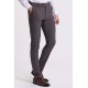 Black And Claret Red Colours Combination Wool And Elastane Fabrics With Check Patterned Design Casual Super Slim Mens Trousers