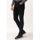 Black Color With Cotton And Elastane Fabrics Basic Mens Trousers