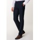 Dark Blue Color With Wool And Elastane Fabrics Classic Mens Trousers