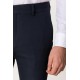 Dark Blue Color With Wool And Elastane Fabrics Classic Mens Trousers