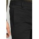 Black Cotton And Polyester Fabrics Elastic Design Casual Mens Pants