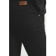 Black Cotton And Elastane Fabrics Casual Canvas Trousers