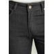 Anthracite Cotton And Elastane Fabrics Five Pocket And Striped Design Casual Mens Pants