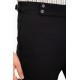 Black Color Belted Design Casual Wool Men's Trousers
