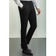 Black Color Classic Slim Fit Men's Trousers