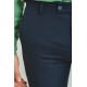 Dark Blue Color Super Slim Fit Casual Cotton Men's Trousers