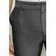 Black And Grey Color Classic Cotton Men's Trousers