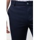 Light Dark Blue Color Linen Super Slim Classic Men's Trouser