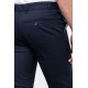 Light Dark Blue Color Linen Super Slim Classic Men's Trouser