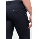 Dark Navy Blue Color Linen Super Slim Classic Men's Trouser