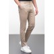 Beige Color Linen Super Slim Classic Men's Trouser