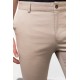 Beige Color Linen Super Slim Classic Men's Trouser