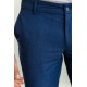 Indigo Color Relaxed Fit Casual Cotton Men's Trousers