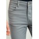 Grey Color Casual Canvas Five Pocket Cotton Men's Pants