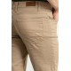 Beige Color Casual Canvas Five Pocket Cotton Men's Pants