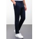 Dark Blue Color Cotton Classic Men's Trouser