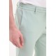 Unripe Almond Color Drawstring Design Casual Wool Men's Trousers