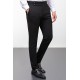 Black Color Belted Design Classic Wool Men's Trousers