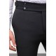 Anthracite Color Belted Design Classic Wool Men's Trousers