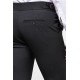 Anthracite Color Belted Design Classic Wool Men's Trousers